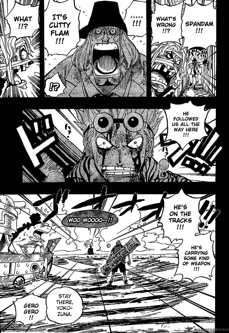 One Piece Chapter 357 page 17 - Chapter 357: Cutty Flam