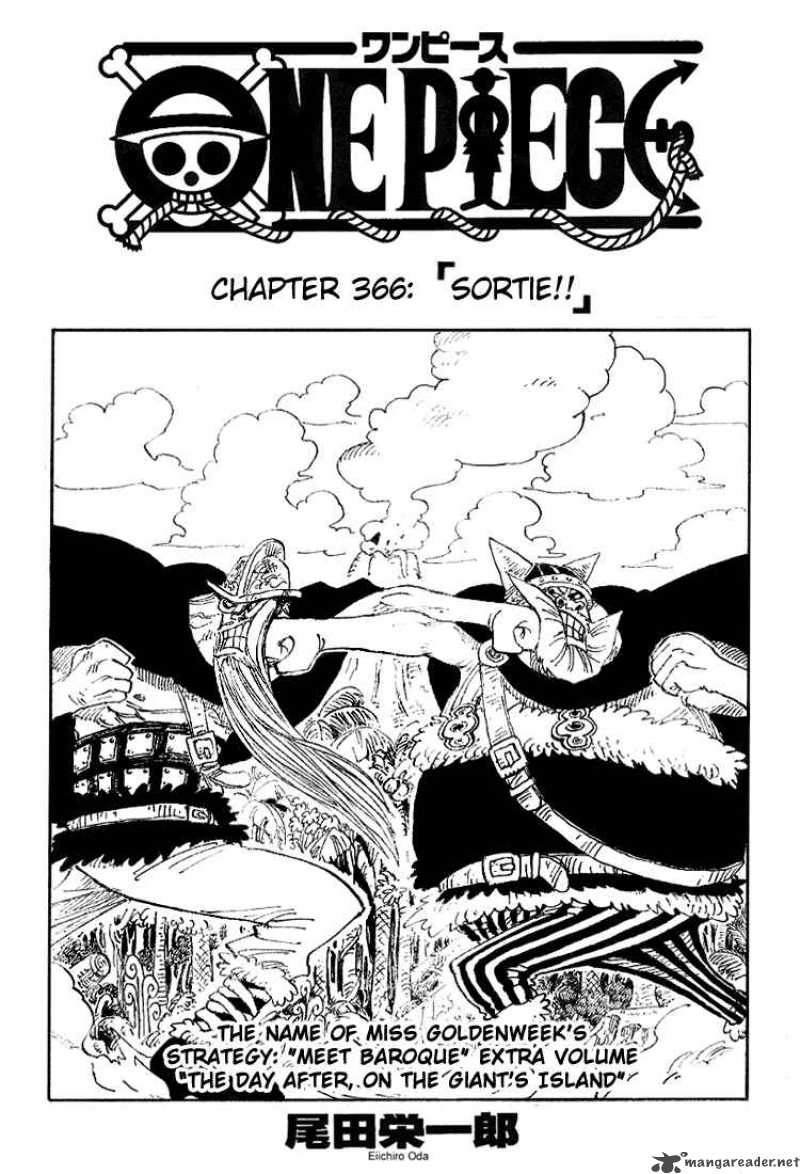 One Piece Chapter 366 page 1 - Chapter 366: Sortie!!