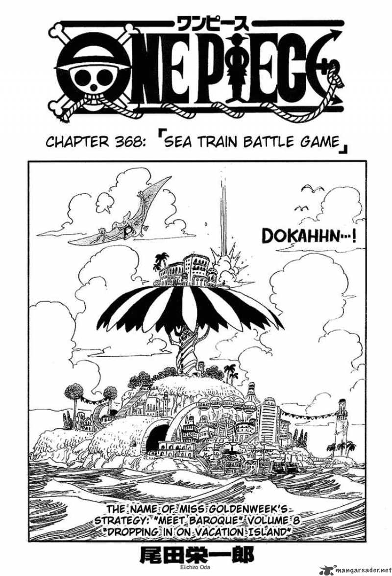 One Piece Chapter 368 page 1 - Chapter 368: Sea Train Battle Game