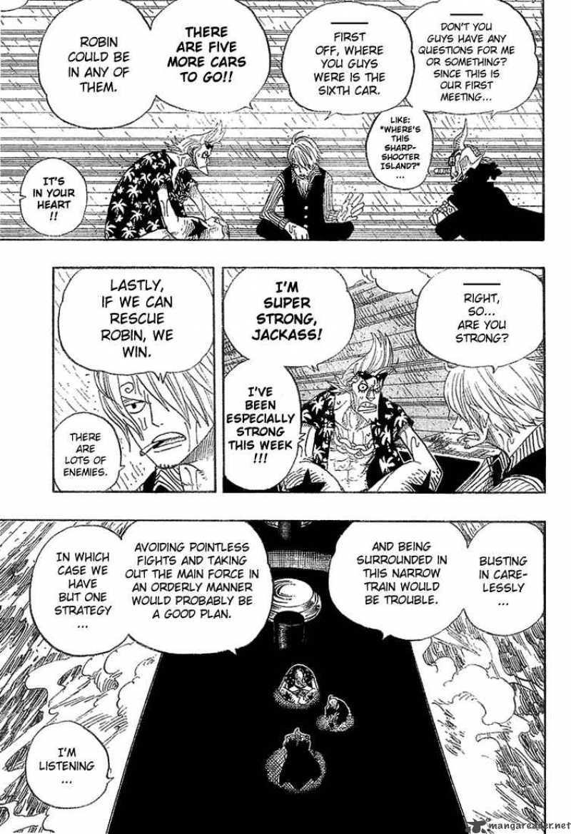 One Piece Chapter 368 page 3 - Chapter 368: Sea Train Battle Game