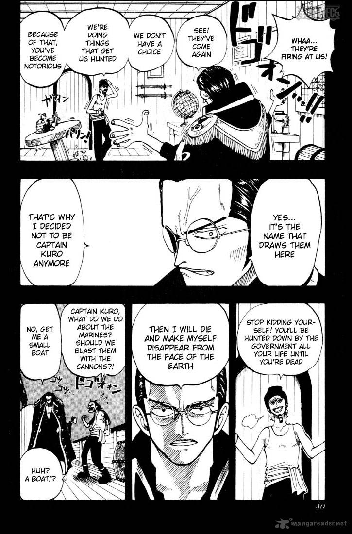 One Piece Chapter 37 page 12 - Chapter 37: The Pirate "Kuro of a Hundred Plans"