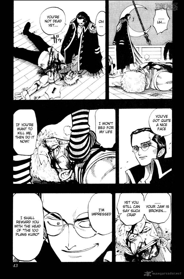 One Piece Chapter 37 page 15 - Chapter 37: The Pirate "Kuro of a Hundred Plans"