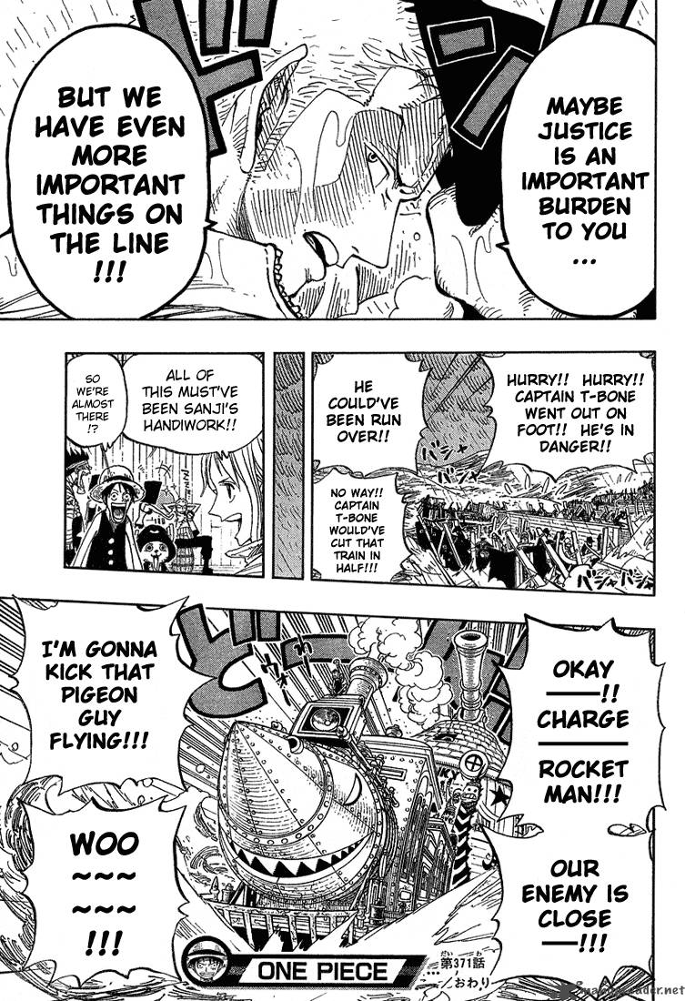 One Piece Chapter 371 page 17 - Chapter 371: The Admirable Captain T Bone