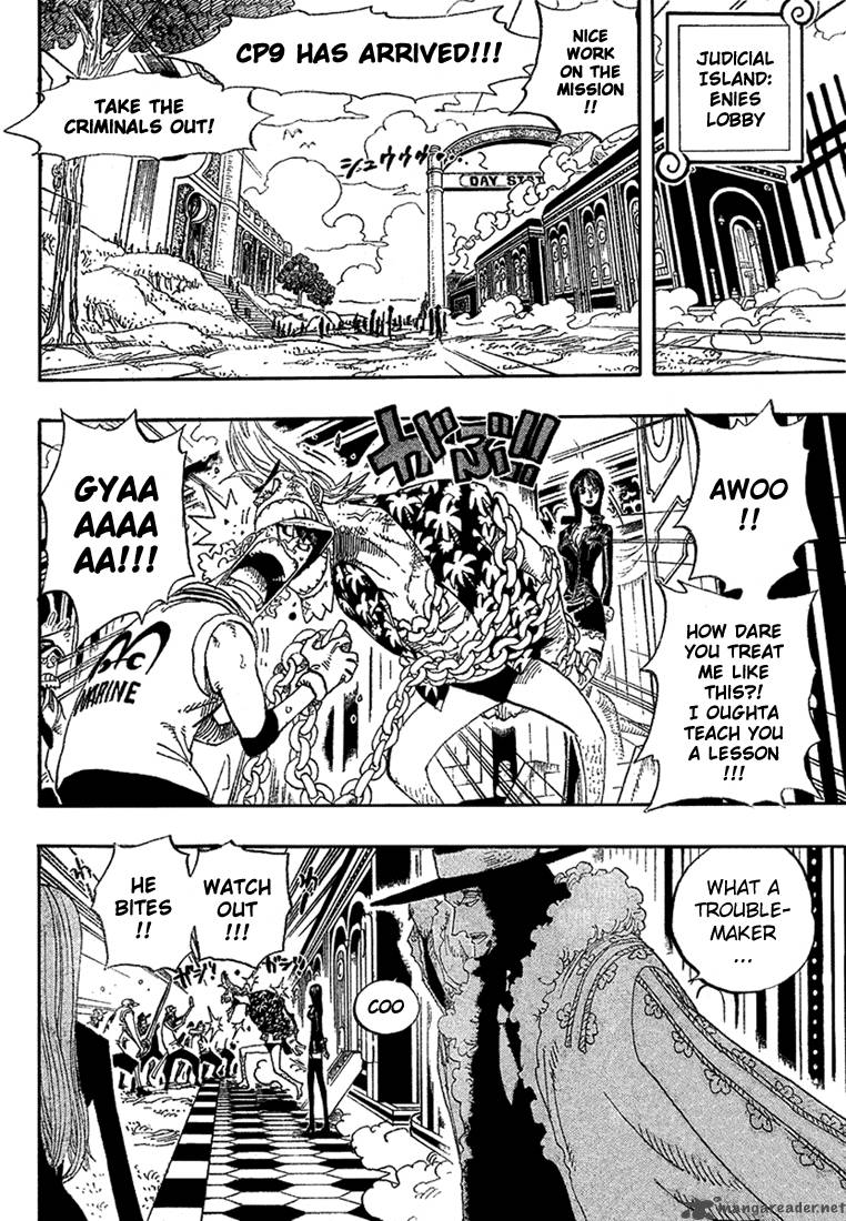 One Piece Chapter 375 page 10 - Chapter 375: The Superhumans of Enies Lobby