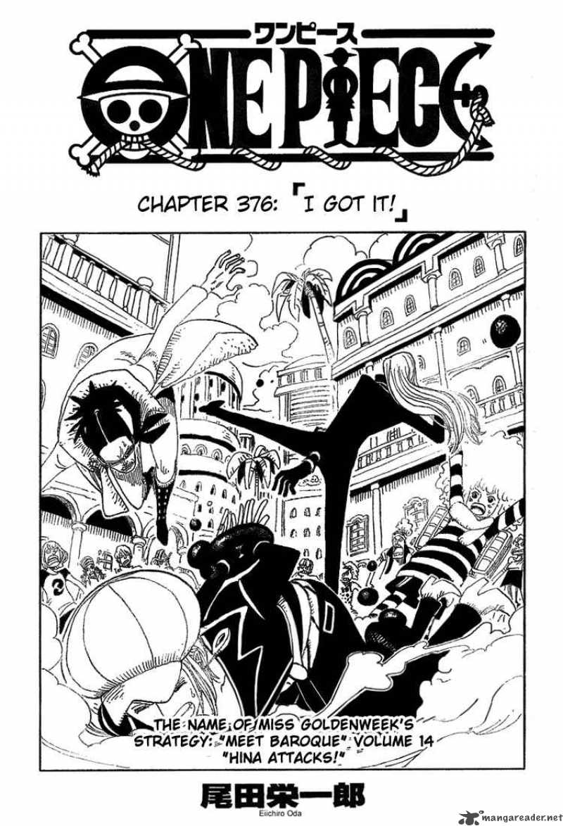 One Piece Chapter 376 page 1 - Chapter 376: I Got It!!!