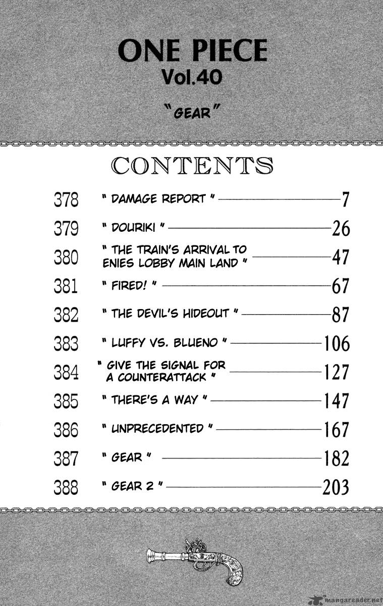 One Piece Chapter 378 page 6 - Chapter 378: Damage Report
