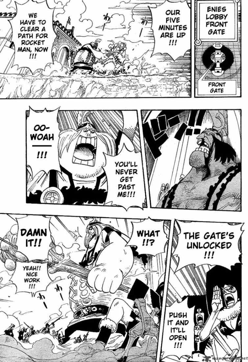 One Piece Chapter 380 page 3 - Chapter 380: Enies Lobby Main Island Express
