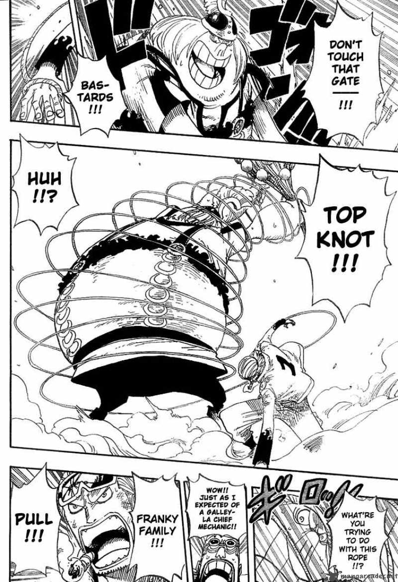 One Piece Chapter 380 page 4 - Chapter 380: Enies Lobby Main Island Express