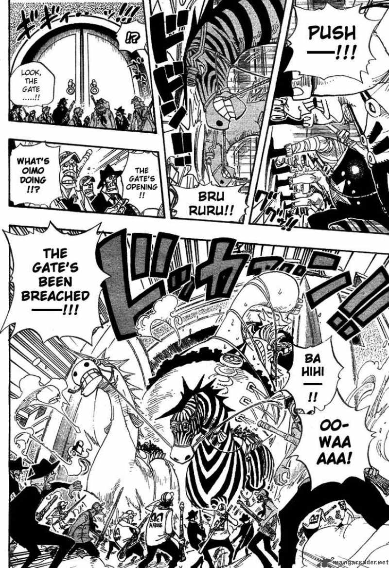 One Piece Chapter 380 page 6 - Chapter 380: Enies Lobby Main Island Express