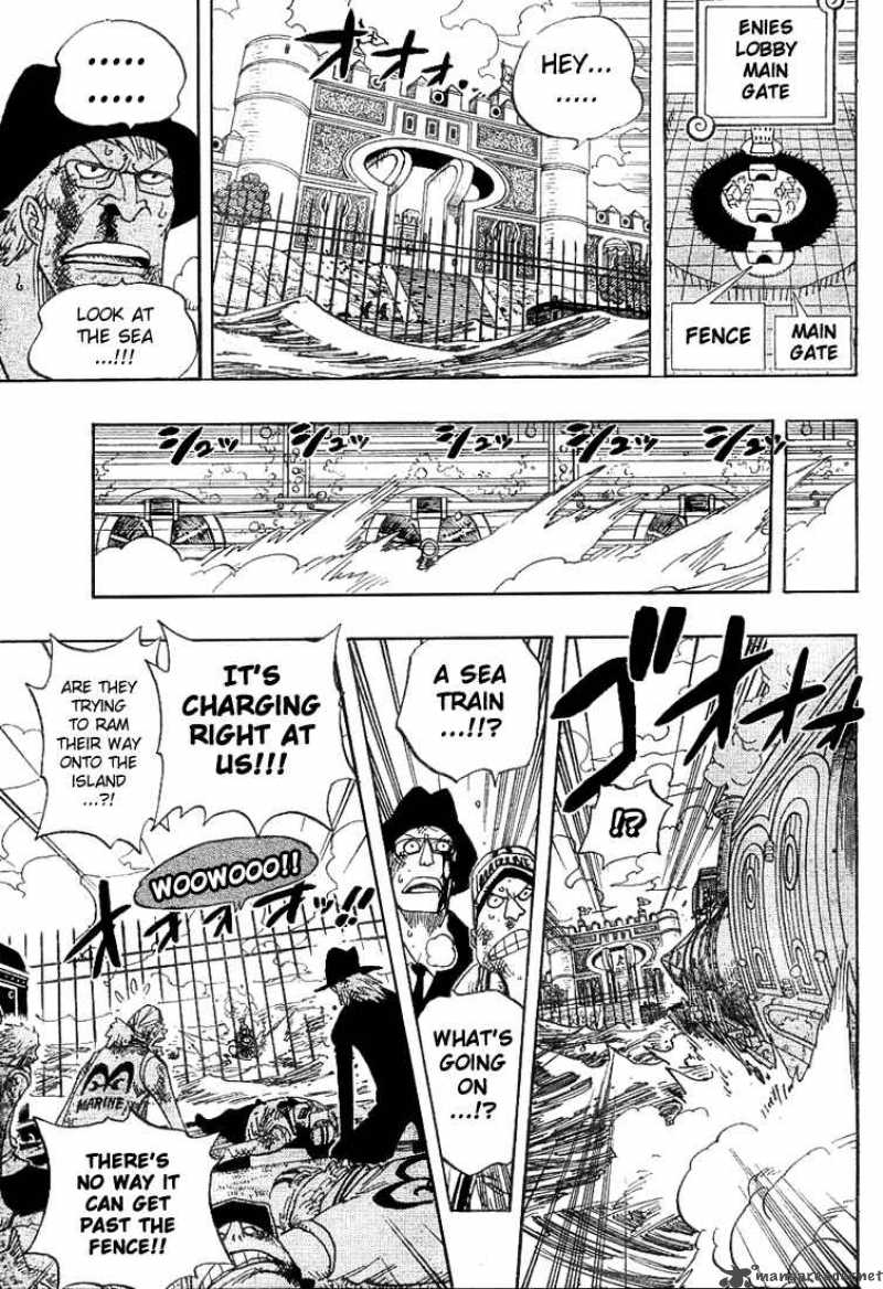 One Piece Chapter 380 page 7 - Chapter 380: Enies Lobby Main Island Express