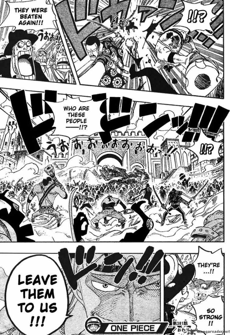 One Piece Chapter 381 page 18 - Chapter 381: Fired