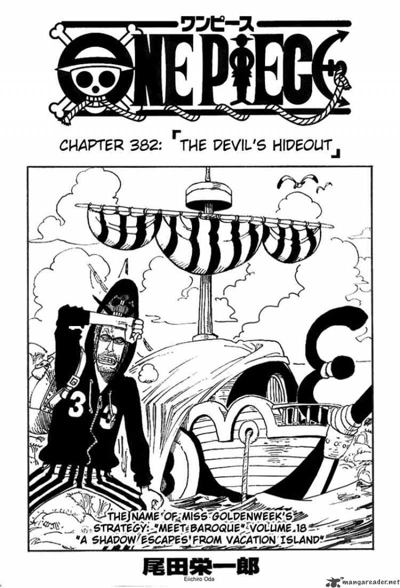 One Piece Chapter 382 page 1 - Chapter 382: Demon Lair