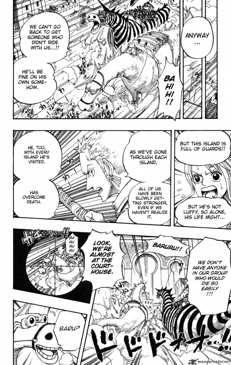 One Piece Chapter 383 page 16 - Chapter 383: Luffy vs Blueno