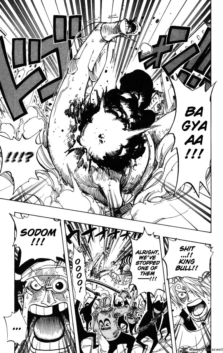 One Piece Chapter 383 page 17 - Chapter 383: Luffy vs Blueno