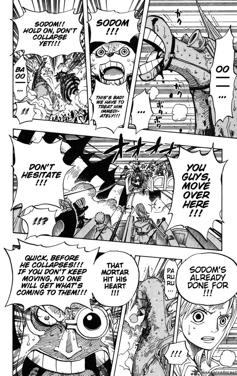 One Piece Chapter 383 page 18 - Chapter 383: Luffy vs Blueno
