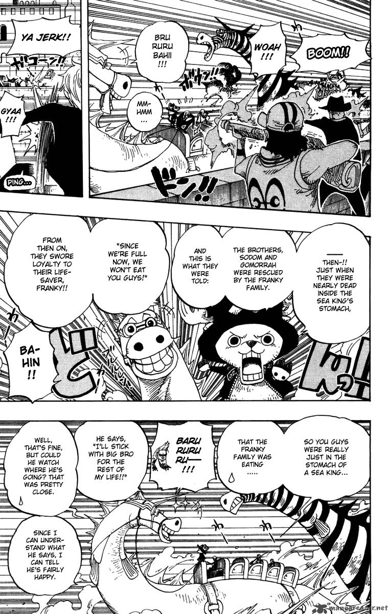 One Piece Chapter 383 page 6 - Chapter 383: Luffy vs Blueno