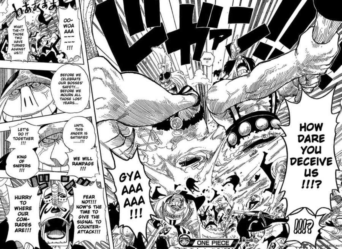 One Piece Chapter 384 page 18 - Chapter 384: Signal the Counterattack