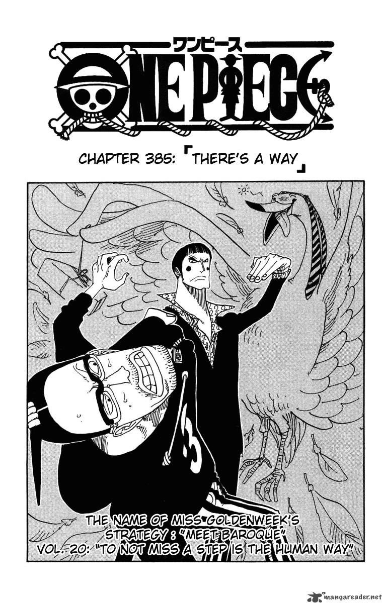 One Piece Chapter 385 page 1 - Chapter 385: There Is a Way