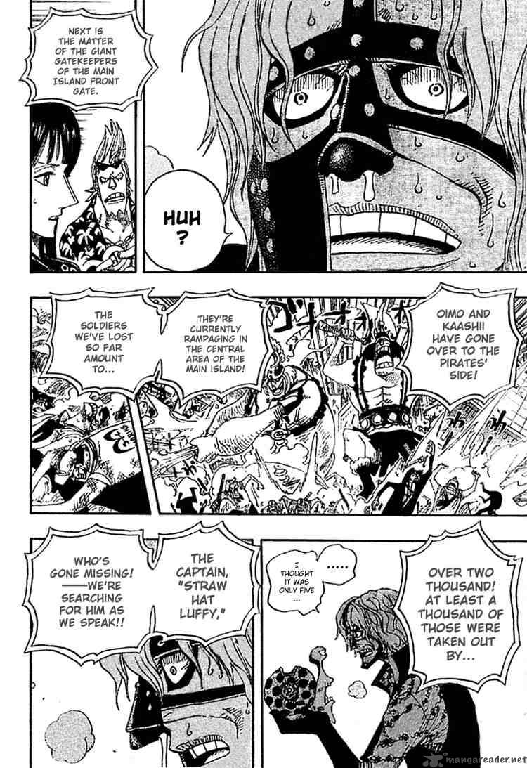 One Piece Chapter 386 page 13 - Chapter 386: Unprecedented