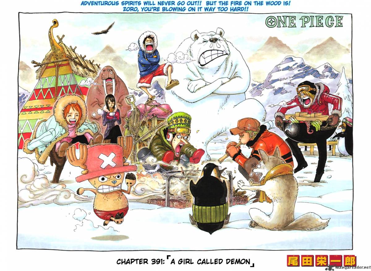 One Piece Chapter 391 page 1 - Chapter 391: The Girl Called a Devil