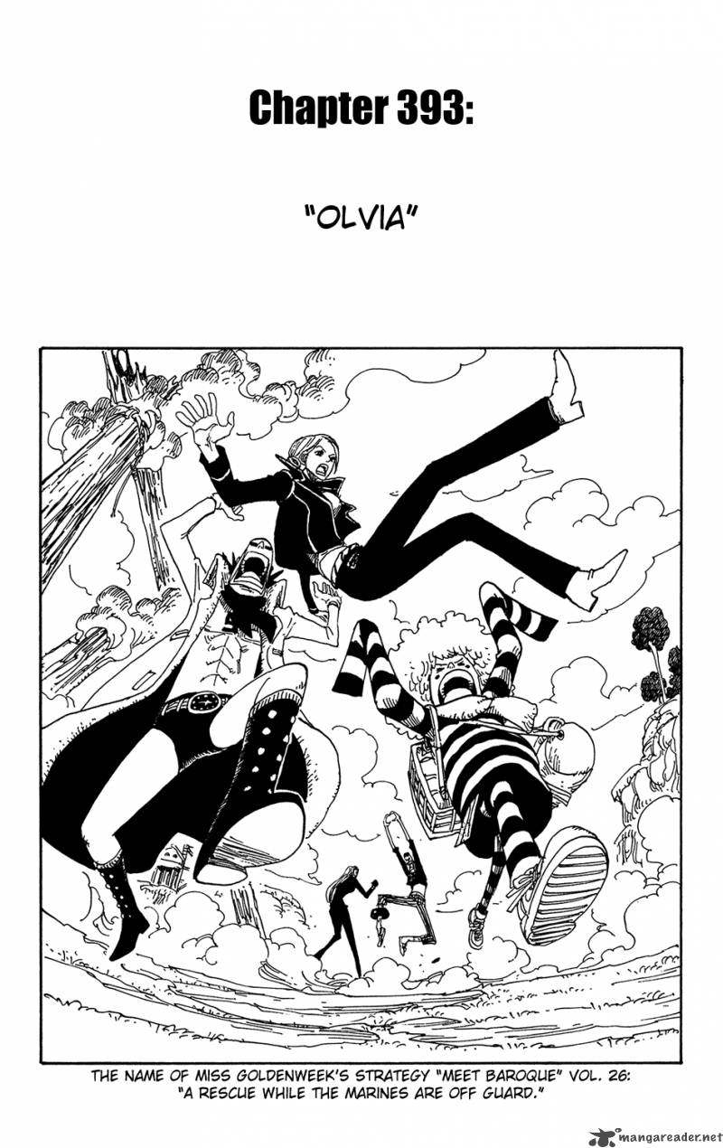 One Piece Chapter 393 page 1 - Chapter 393: Olvia