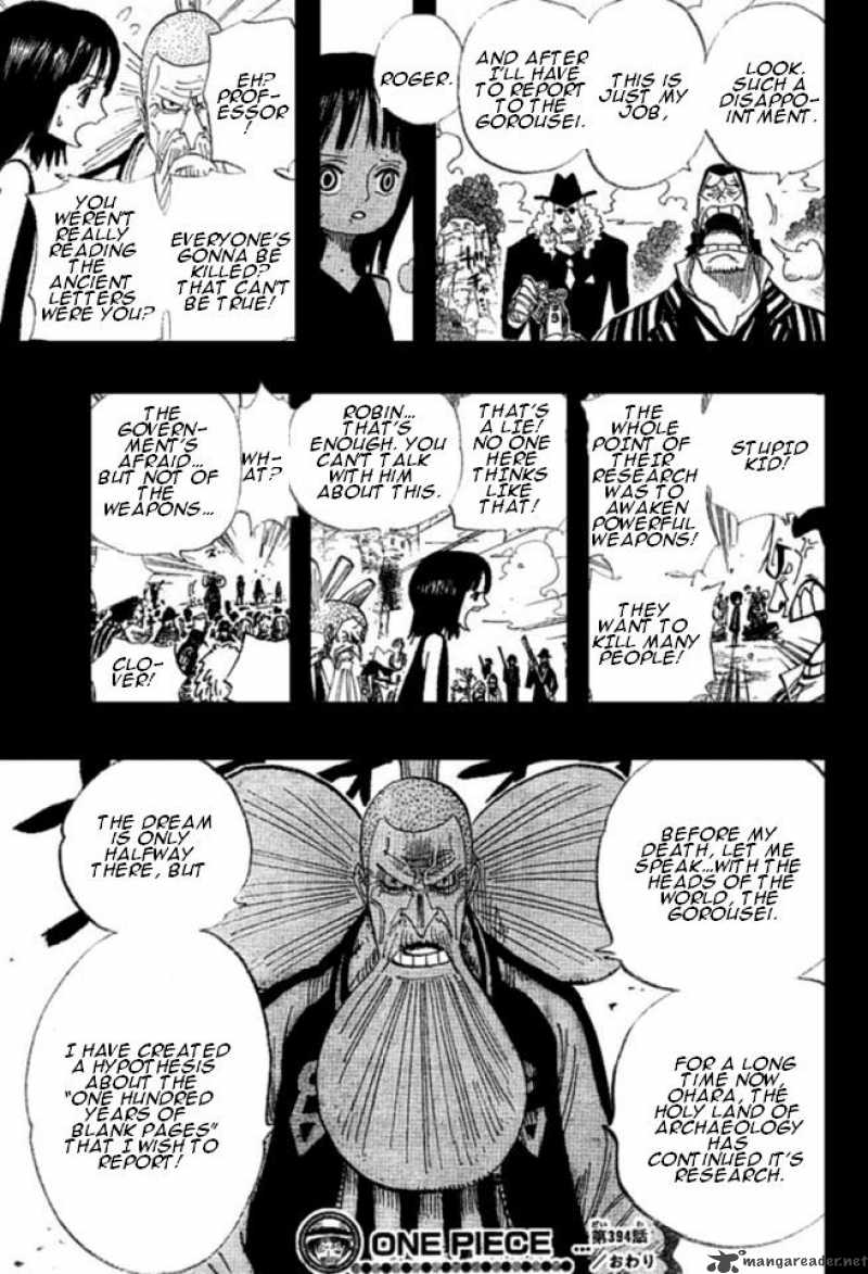 One Piece Chapter 394 page 20 - Chapter 394: The Demons of Ohara