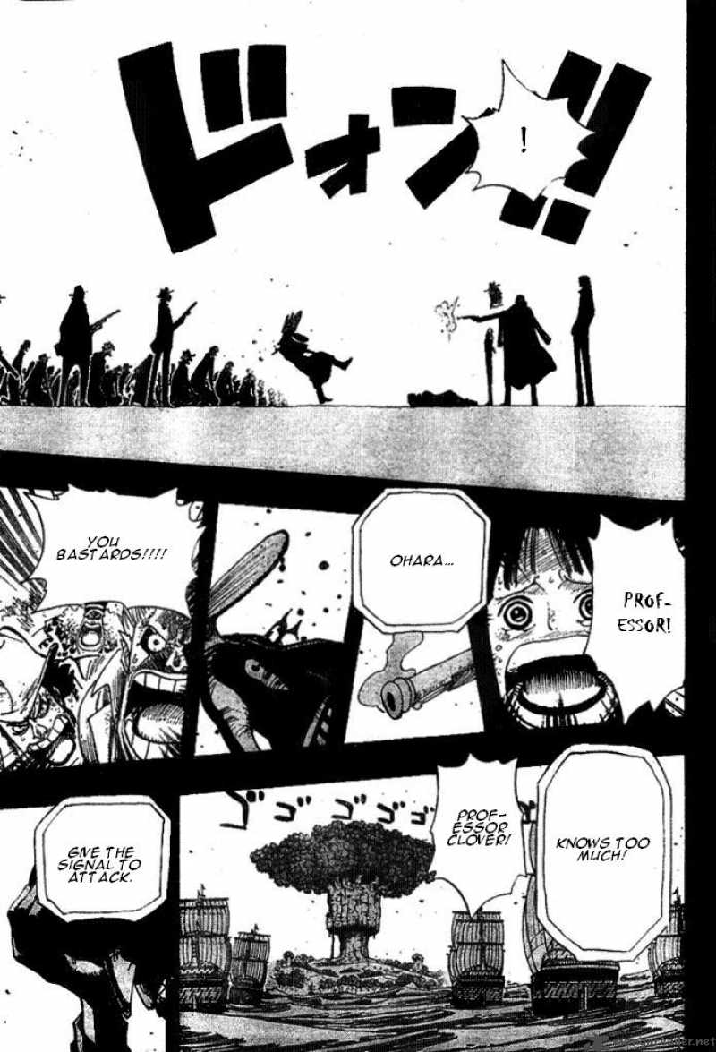 One Piece Chapter 395 page 10 - Chapter 395: Ohara vs. the World Government