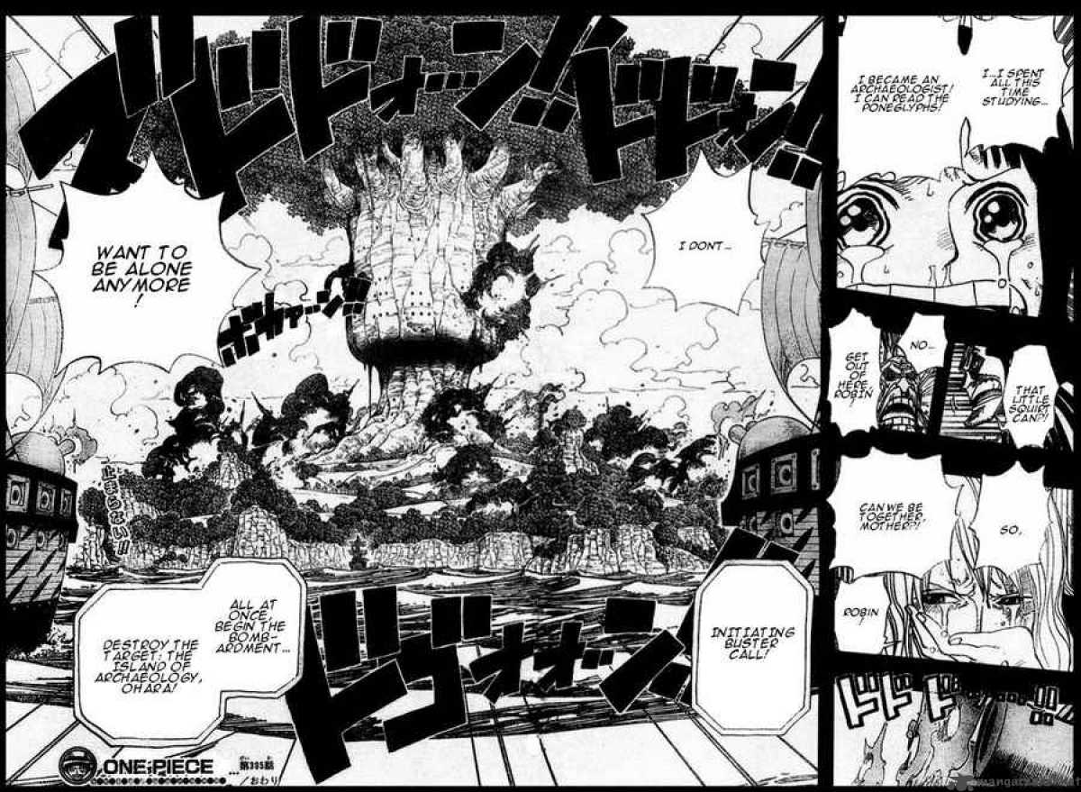 One Piece Chapter 395 page 19 - Chapter 395: Ohara vs. the World Government