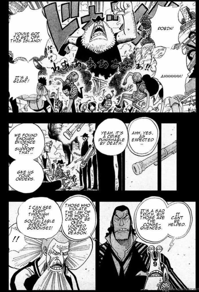 One Piece Chapter 395 page 5 - Chapter 395: Ohara vs. the World Government