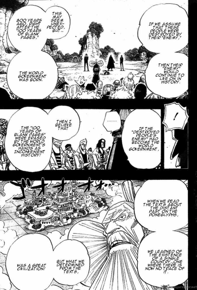 One Piece Chapter 395 page 8 - Chapter 395: Ohara vs. the World Government