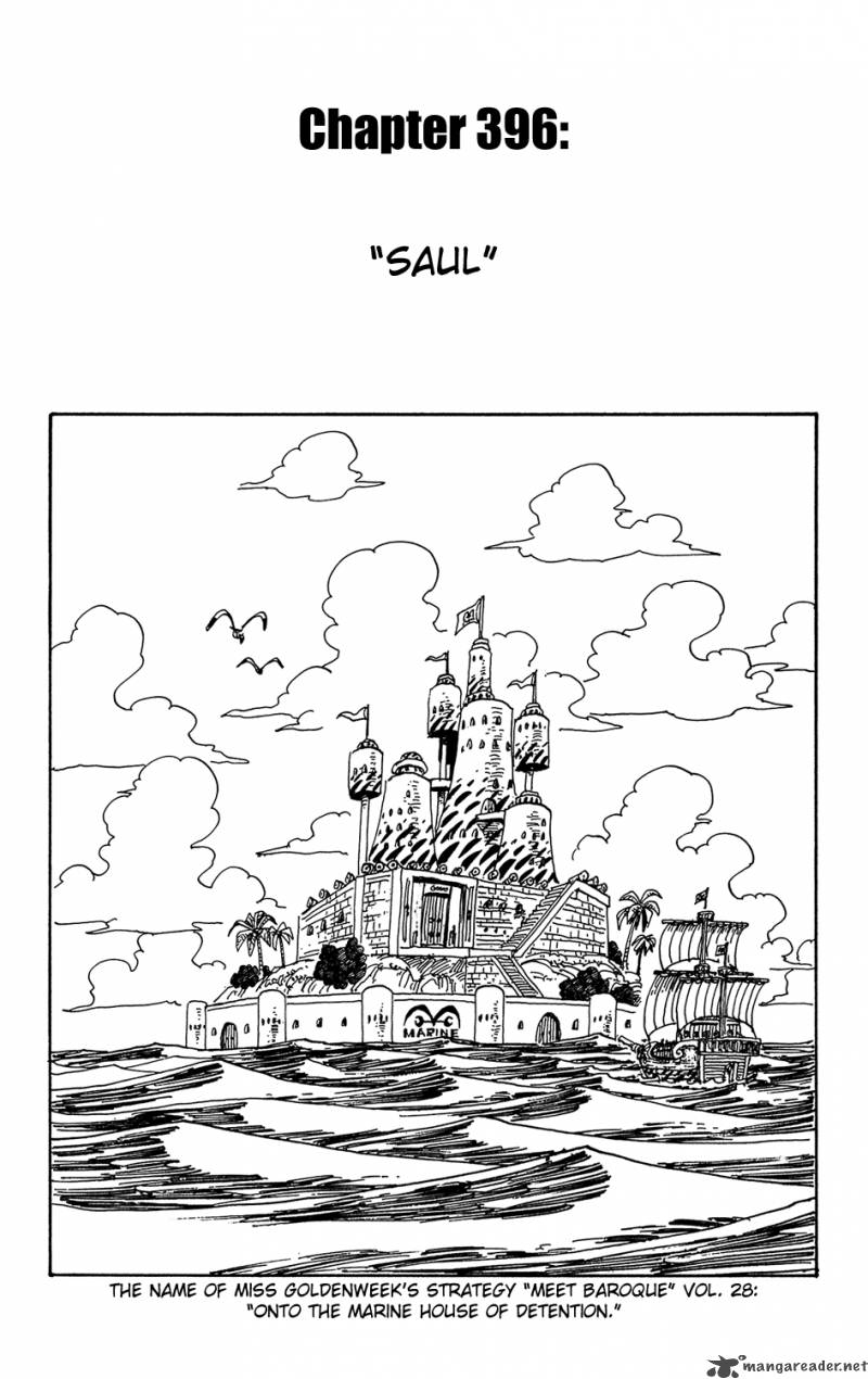 One Piece manga, chapter 396, page 2 of 23