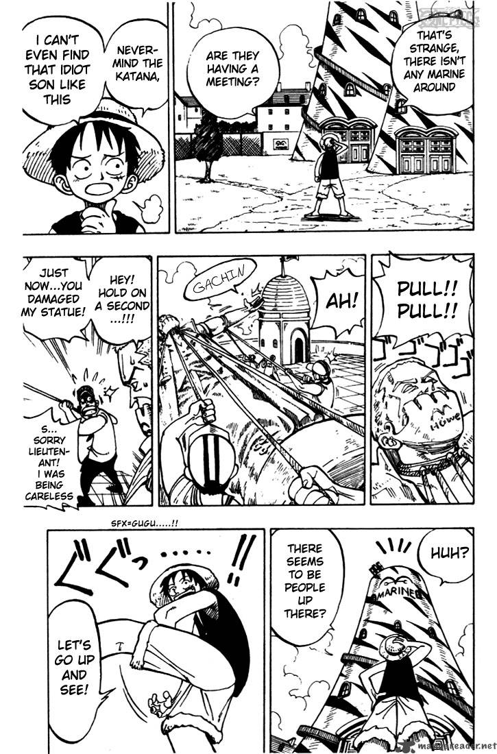 One Piece Chapter 4 page 12 - Chapter 4: Marine Captain "Axe-Hand Morgan"