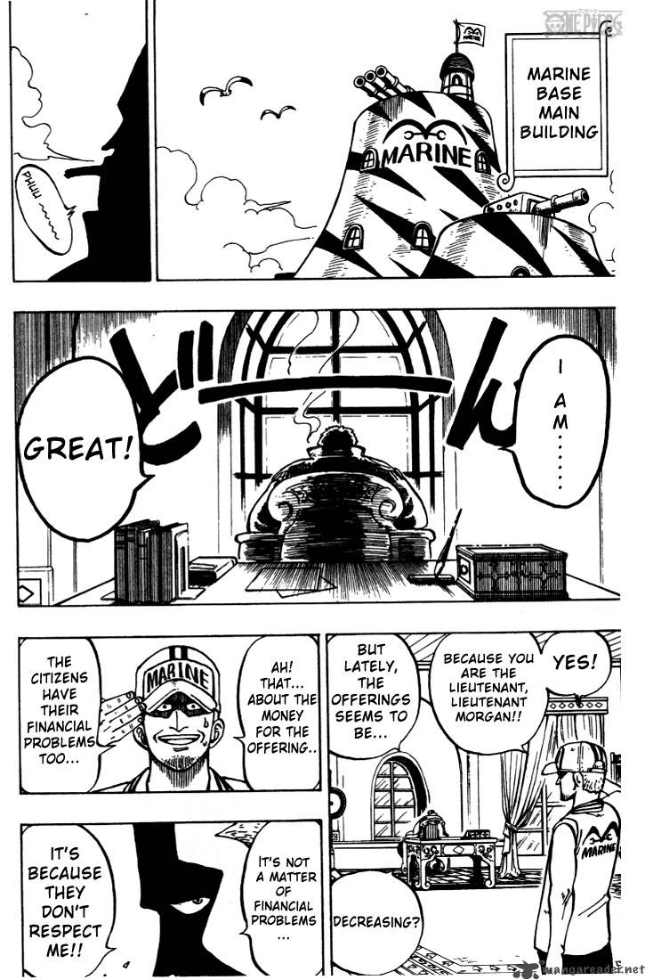 One Piece Chapter 4 page 4 - Chapter 4: Marine Captain "Axe-Hand Morgan"