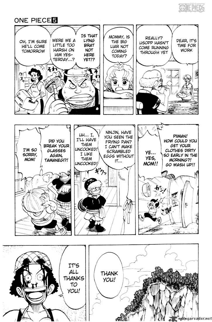 One Piece Chapter 40 page 11 - Chapter 40: The Usopp Pirates