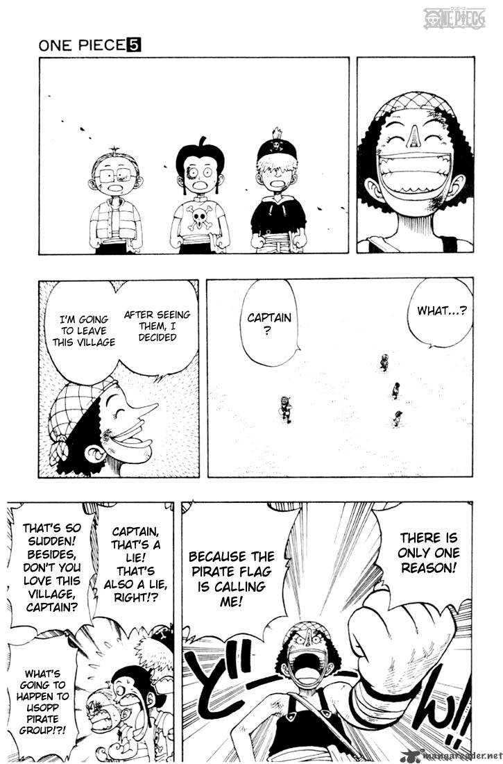 One Piece Chapter 40 page 15 - Chapter 40: The Usopp Pirates