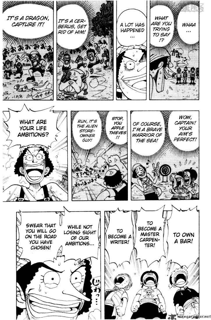One Piece Chapter 40 page 17 - Chapter 40: The Usopp Pirates