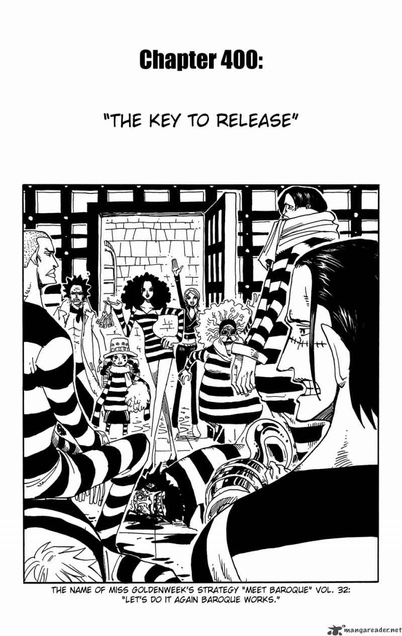 One Piece Chapter 400 page 10 - Chapter 400: The Key to Freedom
