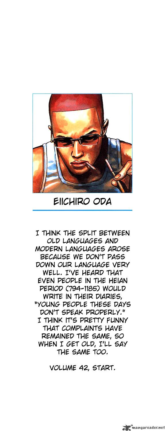 One Piece Chapter 400 page 3 - Chapter 400: The Key to Freedom