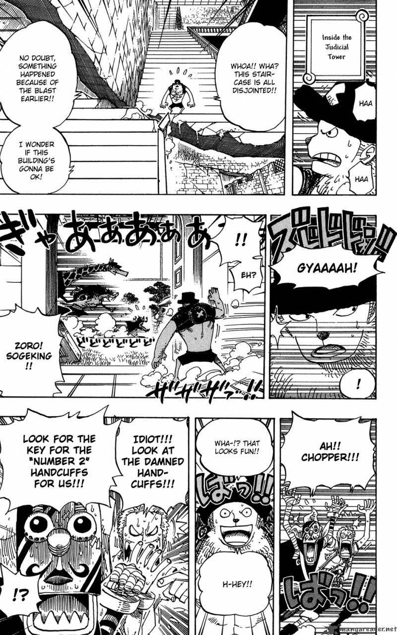 One Piece Chapter 402 page 12 - Chapter 402: Handcuffs No. 2