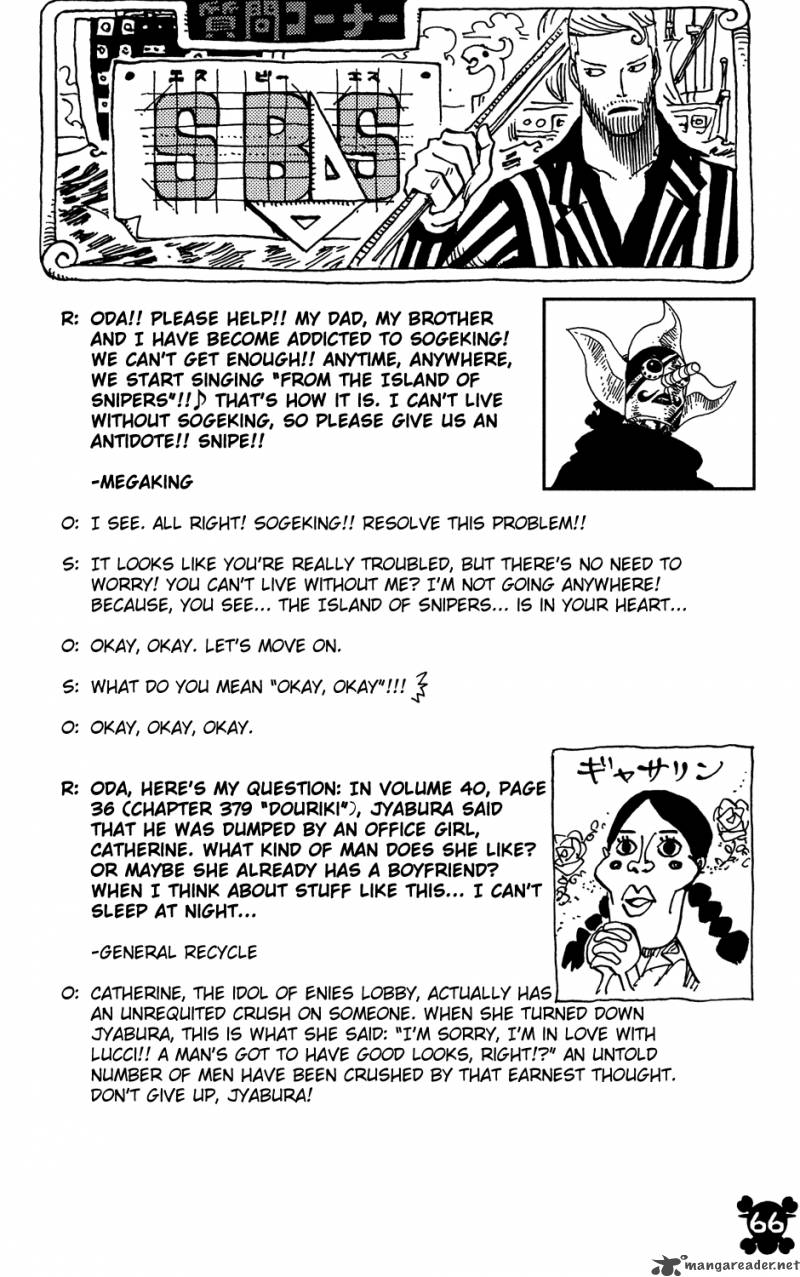 One Piece Chapter 402 page 19 - Chapter 402: Handcuffs No. 2