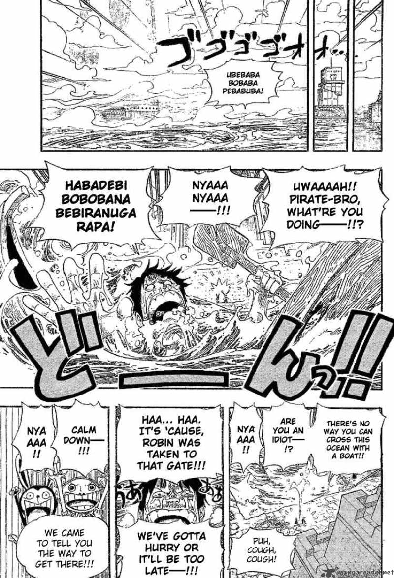One Piece manga, chapter 403, page 18 of 23