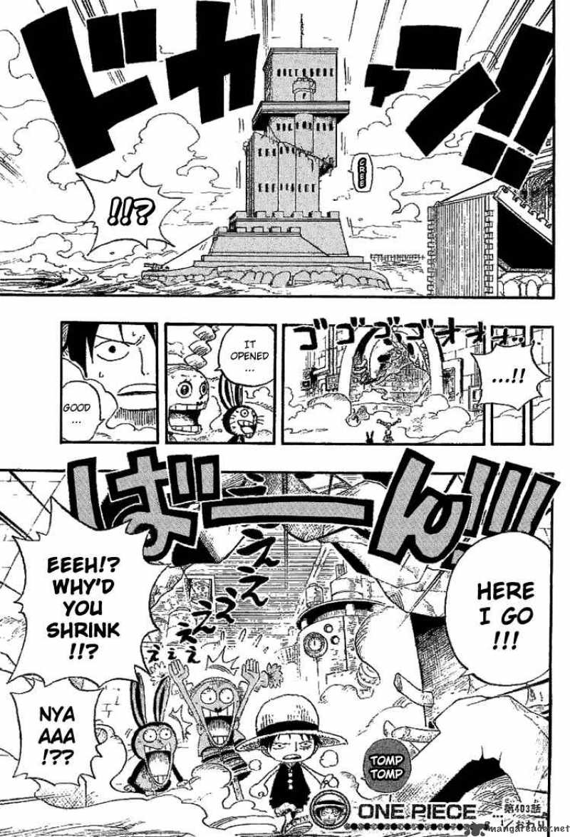 One Piece manga, chapter 403, page 20 of 23