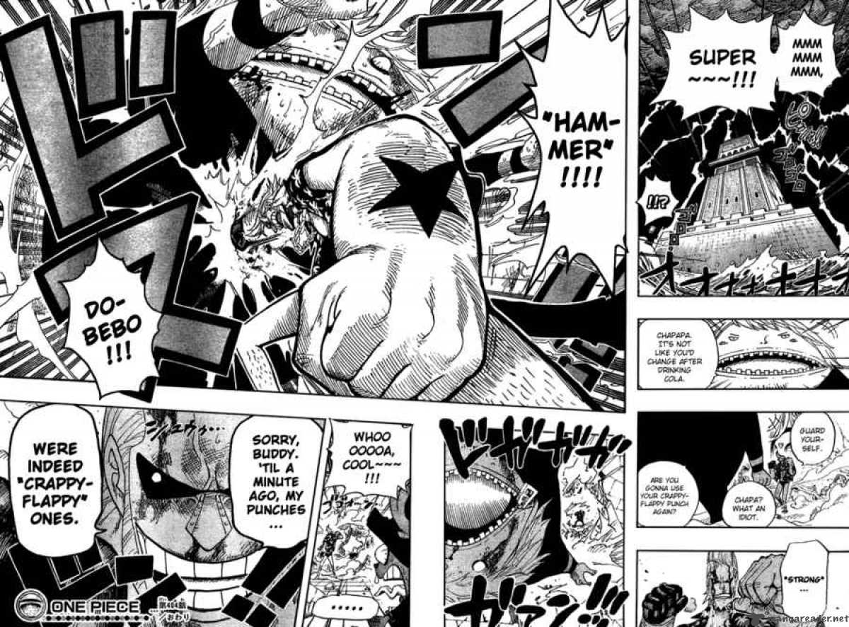 One Piece manga, chapter 404, page 19 of 22