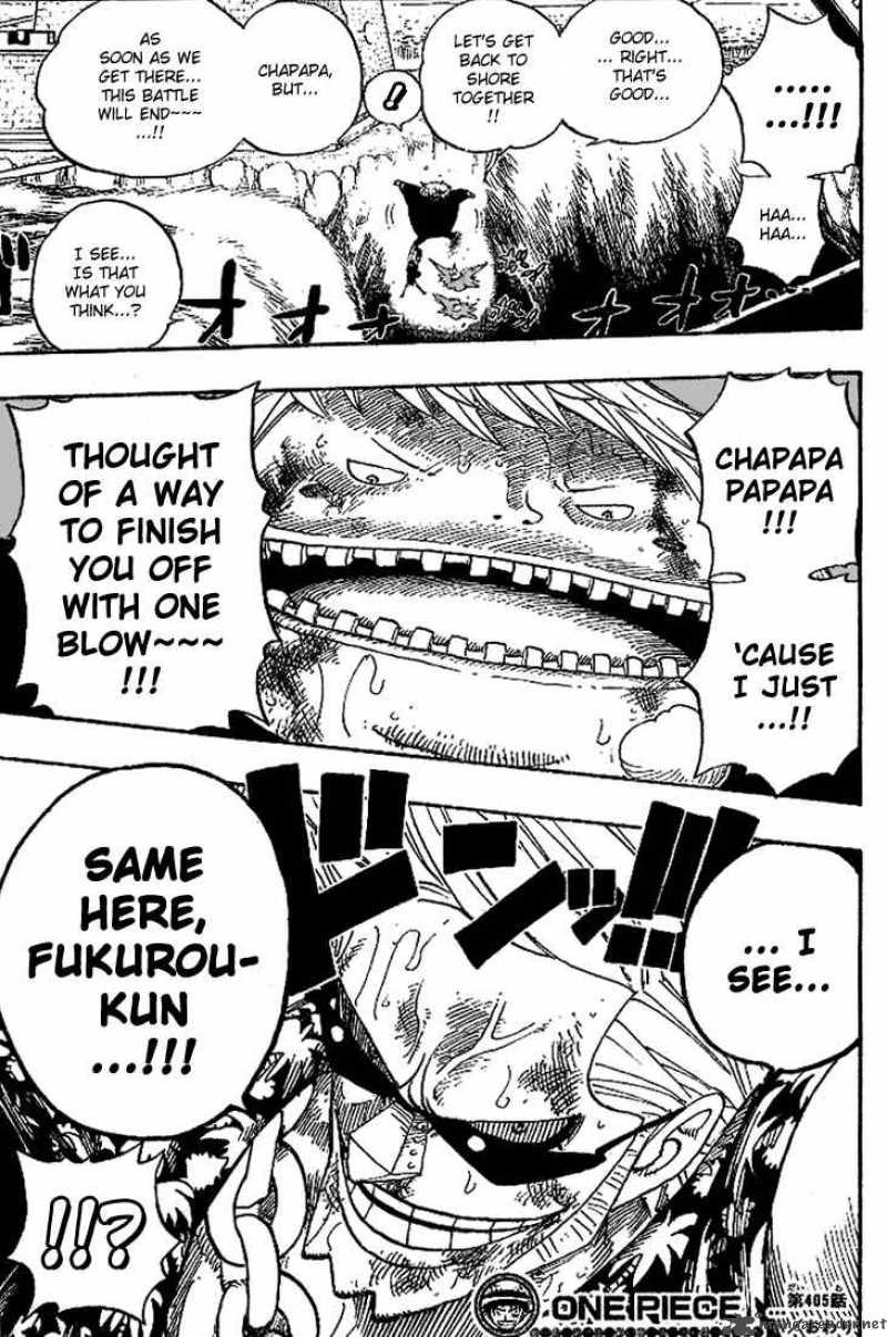 One Piece Chapter 405 page 18 - Chapter 405: Power