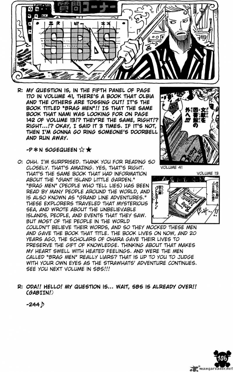 One Piece manga, chapter 408, page 20 of 23