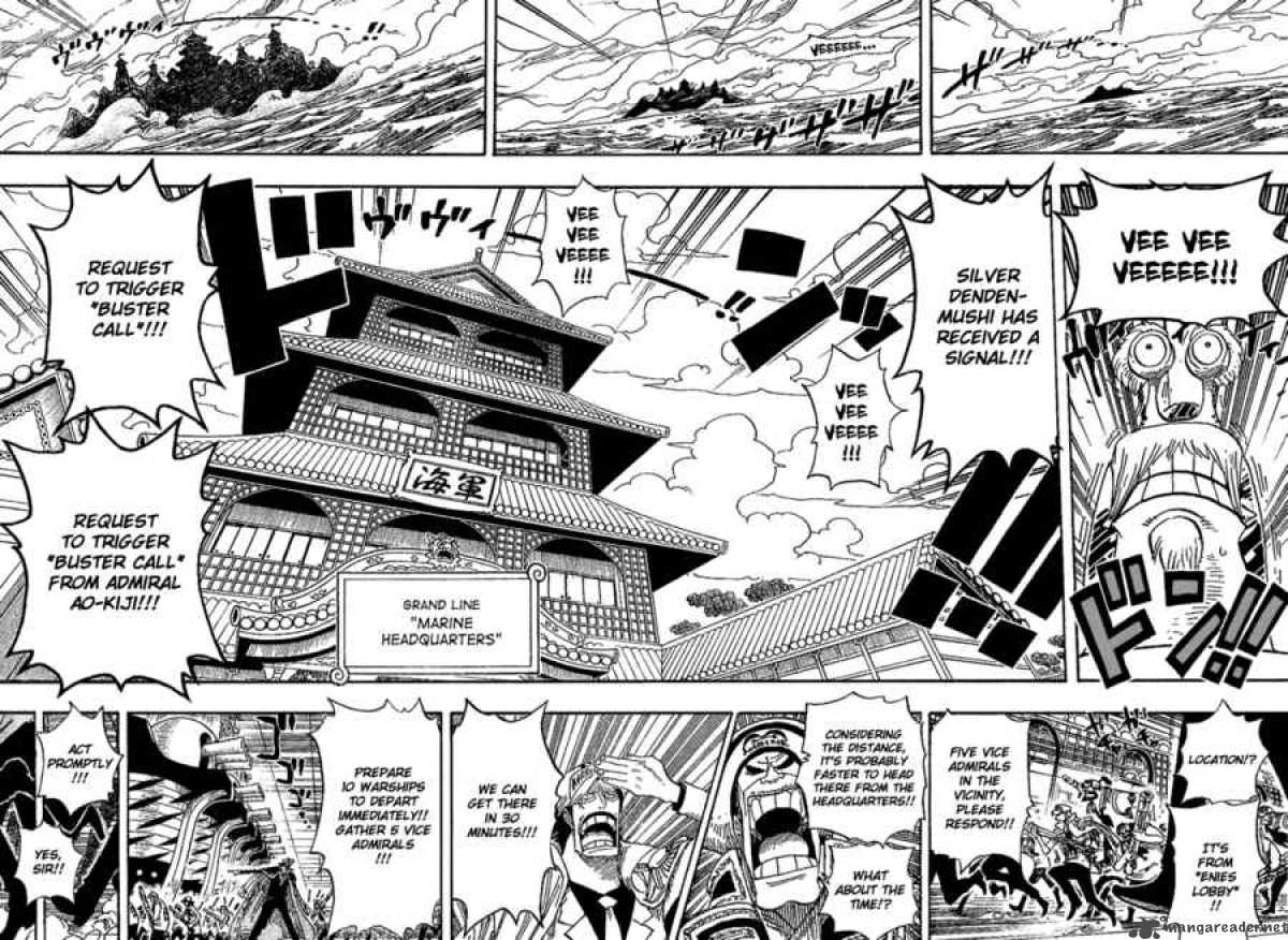 One Piece Chapter 409 page 5 - Chapter 409: Emergency Bad News Broadcast