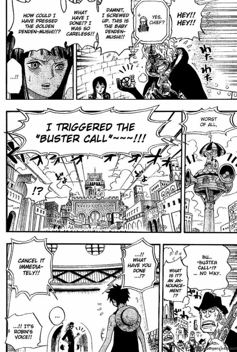 One Piece Chapter 409 page 6 - Chapter 409: Emergency Bad News Broadcast
