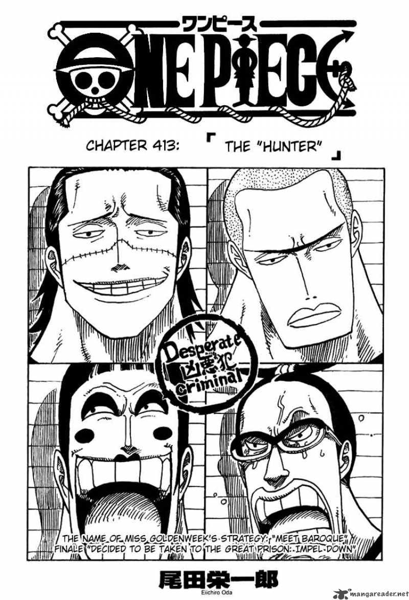 One Piece manga, chapter 413, page 2 of 22