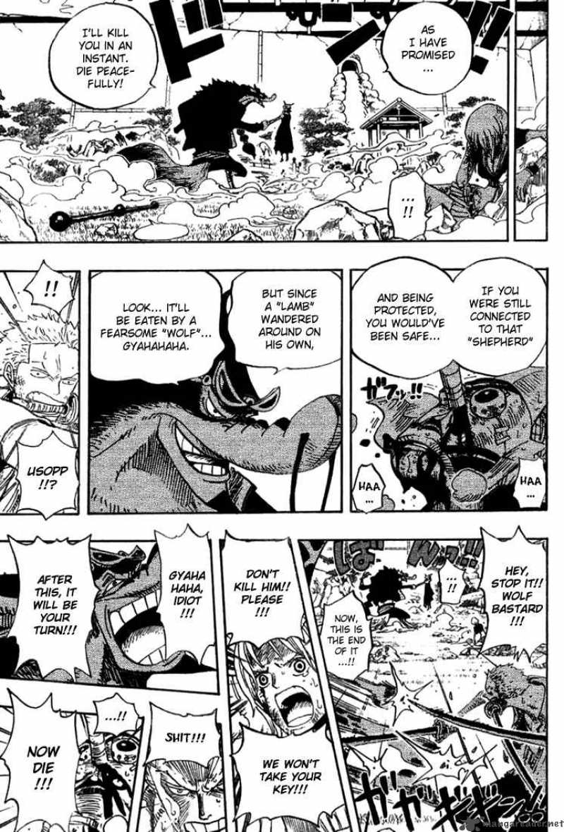 One Piece manga, chapter 413, page 18 of 22