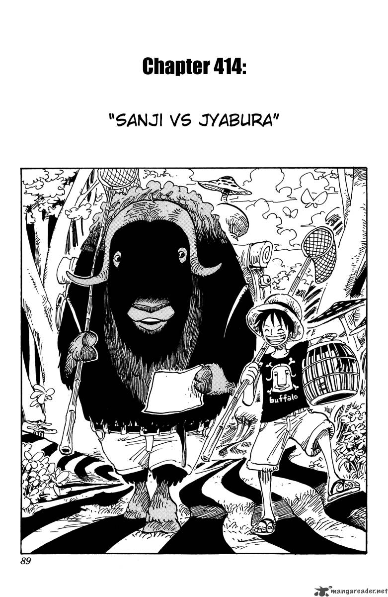 One Piece Chapter 414 page 1 - Chapter 414: Sanji vs Jabra